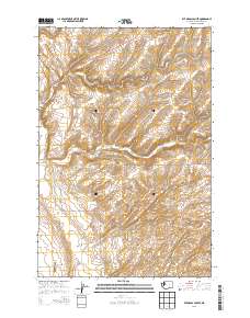 2013 Map of Rye Grass Coulee, 2013 Print