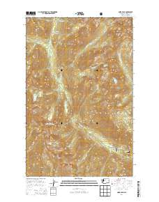 2014 Map of Saska Peak, 2014 Print