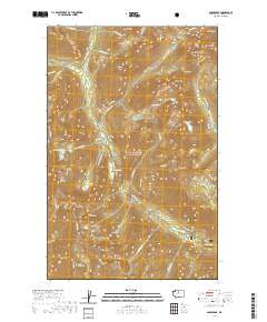 2020 Map of Saska Peak, 2020 Print