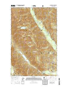 2014 Map of Schaefer Lake, 2014 Print