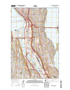 2014 Map of Seattle South, 2014 Print