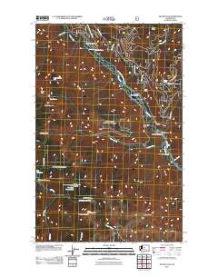 2011 Map of Silver Falls, 2011 Print