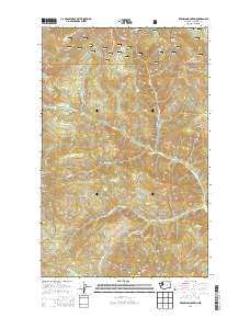 2014 Map of Sitdown Mountain, 2014 Print