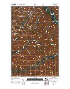 2011 Map of Slide Peak, 2011 Print