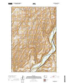 2020 Map of Snake River, 2020 Print