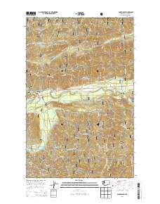 2014 Map of Snider Peak, 2014 Print