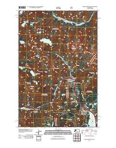 2011 Map of Snoqualmie Pass, 2011 Print
