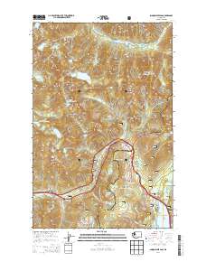 2014 Map of Snoqualmie Pass, 2014 Print