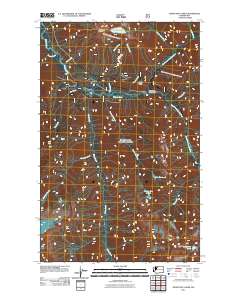 2011 Map of Sonny Boy Lakes, 2011 Print