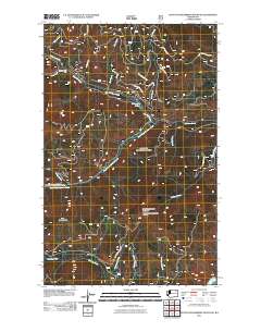 2011 Map of South Huckleberry Mountain, 2011 Print