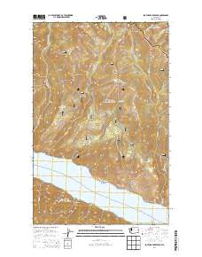 2014 Map of South Navarre Peak, 2014 Print