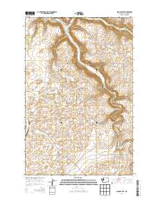 2014 Map of Spangle East, 2014 Print
