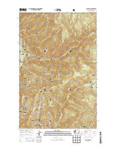 2014 Map of Spur Peak, 2014 Print
