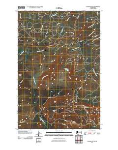 2011 Map of Stagman Butte, 2011 Print