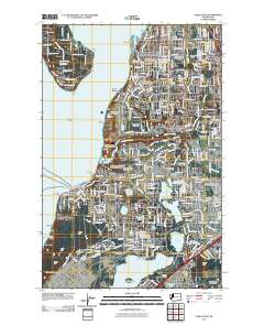 2011 Map of Steilacoom, 2011 Print