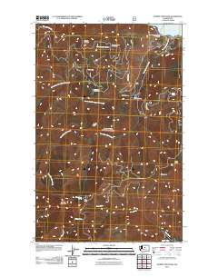 2011 Map of Stormy Mountain, 2011 Print