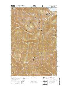 2014 Map of Stormy Mountain, 2014 Print