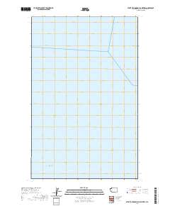 2020 Map of Strait of Georgia (All Water), 2020 Print