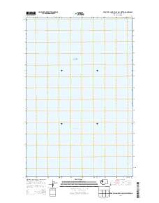 2014 Map of Strait of Juan de Fuca (All Water), 2014 Print