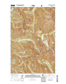2014 Map of Suiattle Pass, 2014 Print