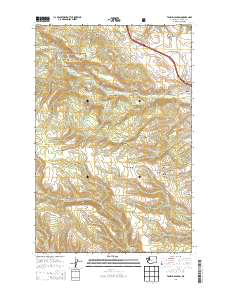 2014 Map of Taneum Canyon, 2014 Print