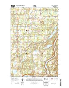 2013 Map of Tanwax Lake, 2013 Print