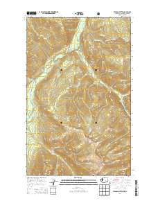 2014 Map of Tatoosh Buttes, 2014 Print