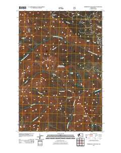 2011 Map of Timberwolf Mountain, 2011 Print