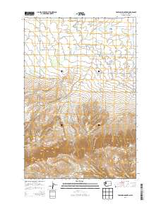 2013 Map of Toppenish Mountain, 2013 Print