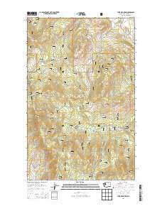 2014 Map of Tunk Mountain, 2014 Print