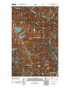 2011 Map of Twin Sisters Mountain, 2011 Print