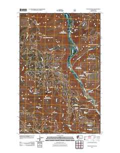 2011 Map of Tyee Mountain, 2011 Print
