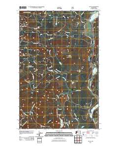 2011 Map of Uncas, 2011 Print