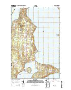 2014 Map of Vashon, 2014 Print