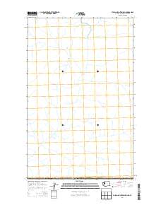 2014 Map of Vulcan Mountain OE N, 2014 Print