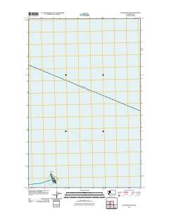 2011 Map of Waadah Island, 2011 Print