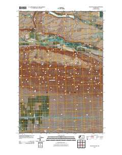 2011 Map of Wahatis Peak, 2011 Print
