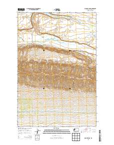 2013 Map of Wahatis Peak, 2013 Print