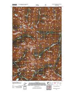 2011 Map of Washington Pass, 2011 Print