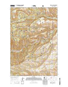 2014 Map of Weddle Canyon, 2014 Print