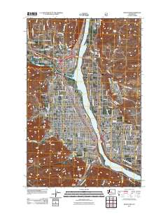 2011 Map of Wenatchee, 2011 Print