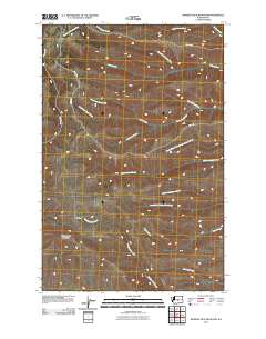 2011 Map of Whiskey Dick Mountain, 2011 Print