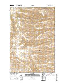 2014 Map of Whiskey Dick Mountain, 2014 Print