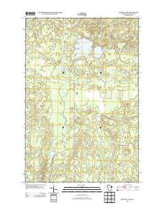 2013 Map of Amnicon Lake, 2013 Print