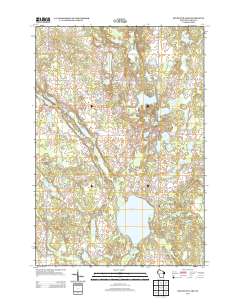 2013 Map of Big Round Lake, 2013 Print