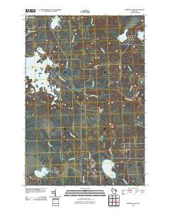 2010 Map of Burrows Lake, 2010 Print