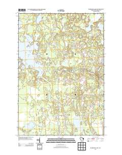 2013 Map of Burrows Lake, 2013 Print