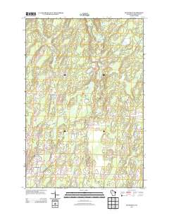 2013 Map of Butternut, 2013 Print