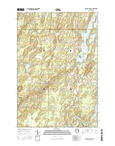 2015 Map of Butternut Lake, 2015 Print