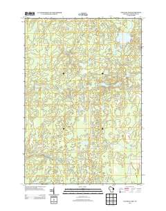 2013 Map of Coleman Lake, 2013 Print